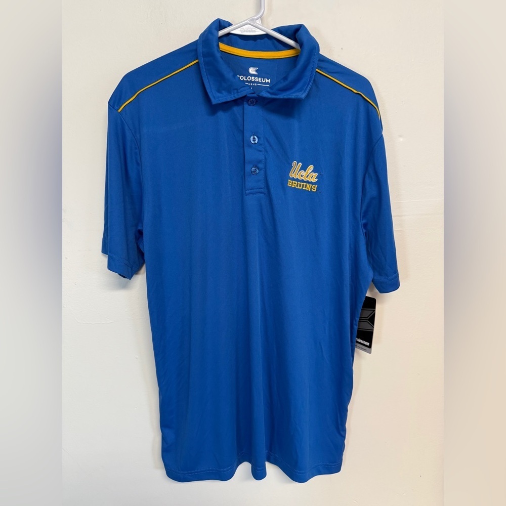 Colloseum Men’s Short Sleeve Blue Polo UCLA Size Large